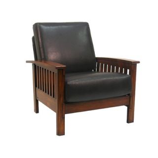 Leather Chair Upholstered Chair Mission Faux Chair   Leather