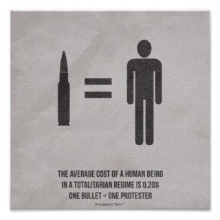 Average Cost of a Human Being Posters