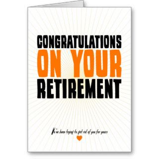 Congratulations on Your Retirement Card