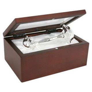 Stephan Baby Silver Rattle in Rosewood Box
