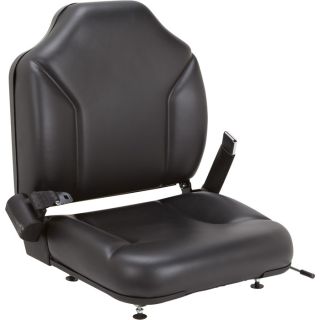 Direct Fit Seat for Clark Forklifts   Black, Model 8055