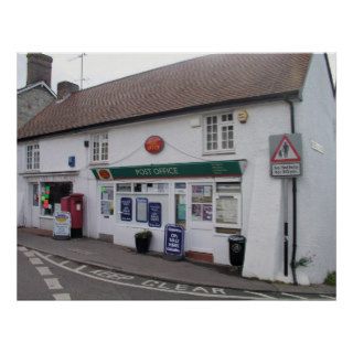 Bishop's Hull post office, Somerset, UK Print