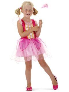 Prinzessin Kleid inklusive Zauberstab für Mädchen mit 6 9 Jahren (Größe 122/128/134) // Prinzessinnen Dress Tiara Princess Fasching Verkleidung Verkleiden Karneval Kostüm Rosa Pink Cinderella Aschenputtel Aschenbrödel Cinderellakostüm Kostüm Ballk