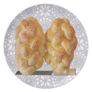 Challah & Challah Knife Dinner Plate