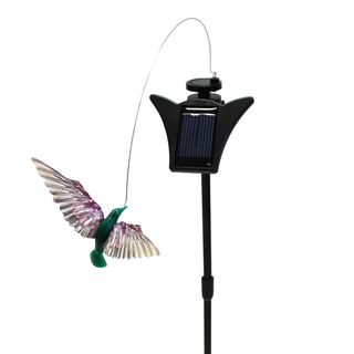 Solar Powered Dancing Turquoise Hummingbird Garden Accent Garden Accents