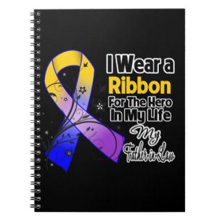 Father in Law Hero in My Life Bladder Cancer Spiral Note Books