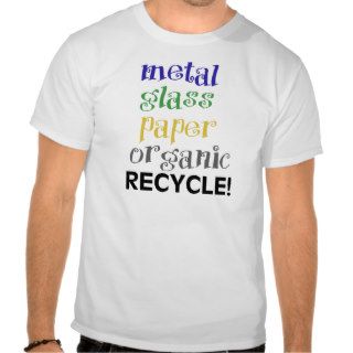 Recycle Ecology products Tshirts