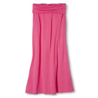 Mossimo Supply Co. Juniors Foldover Maxi Skirt   Hot Rod Pink XL(15 17)