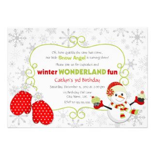 Custom Winter Wonderland Birthday Invitation