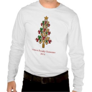 Personalized Crawfish / Lobster Christmas Tree T Shirt