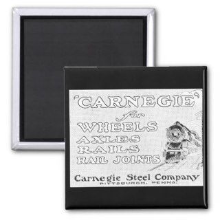 Carnegie Steel for Wheels Rails and Rail Joints Refrigerator Magnet