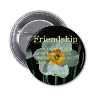 Friendship Proverbs 1717 Pinback Button