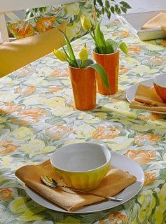 Markenware  Tischläufer Tulpen   100% Baumwolle   50 x 140 Küche & Haushalt