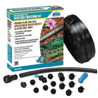 DIG Corp Drip and Soaker Vegetable Watering Kit ST100AS