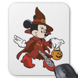 Halloween Minnie Mouse Witch Mousepad