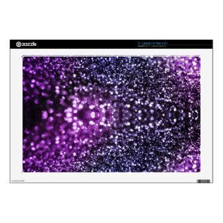 Purple Glitter Skins Decal For 17" Laptop