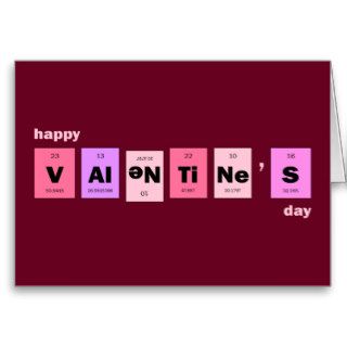 Geek Nerd Science Happy Valentine's Day Greeting Cards