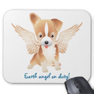 Jack Russell Terrier Dog Gift Mouse Pad Angel Wing