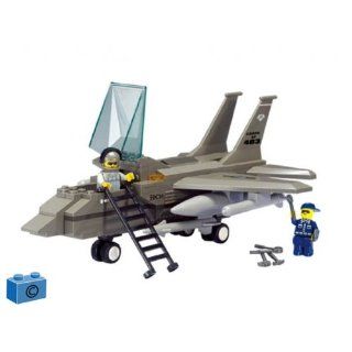 Sluban Luftwaffe F 15 Eagle Kampfjet 142 Teile, Bausteine kompatibel mit anderen Herstellern Spielzeug