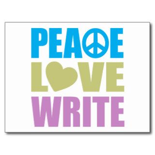 Peace Love Write Post Cards