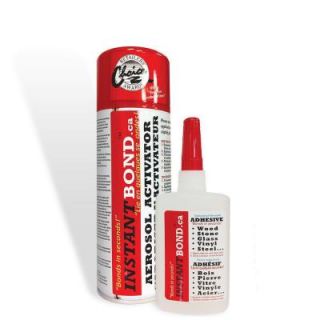 Instantbond Worlds Fastest Instant Adhesive Glue   Clear   Cyanoacrylate Glue and Activator Spray   50/200 ml 50 200