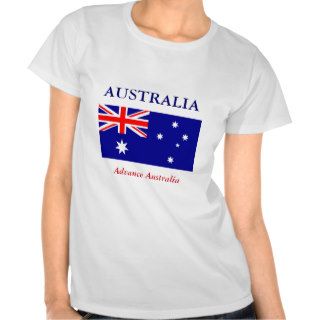 Australia Flag and Motto t shirt