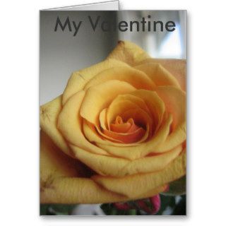 Yellow rose greeting card