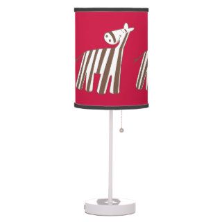 Zebra Alphabet Soup Nursery Lamp