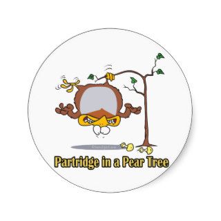 partridge in a pear tree 1st first day christmas sticker