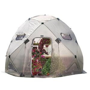 FlowerHouse DomeHouse 158 in. W x 158 in. D x 120 in. H High Pop Up Greenhouse FHDO800