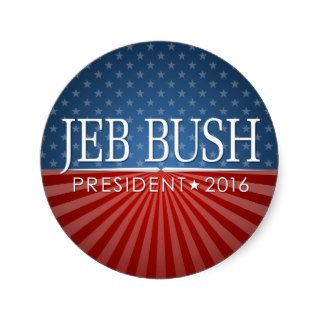 Jeb Bush President 2016 Stickers
