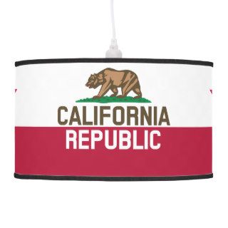 CALIFORNIA REPUBLIC State Flag Fitted Designs Pendant Lamp