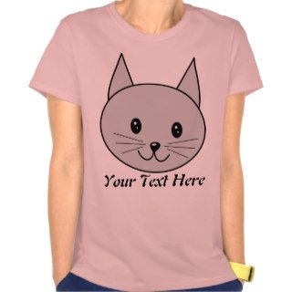 Gray Cat Cartoon. Shirt