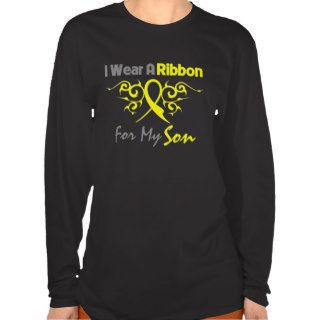 Son   I Wear A Yellow Ribbon Military Support T shirt