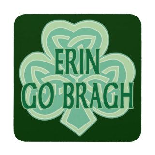 Erin Go Bragh Celtic Knot Beverage Coasters