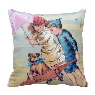 The invalid dog vintage children pillow 1800's