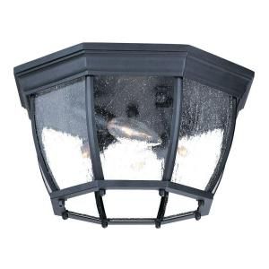 Acclaim Lighting Flushmount Collection Ceiling Mount 4 Light Outdoor Matte Black Light Fixture 5603BK/SD