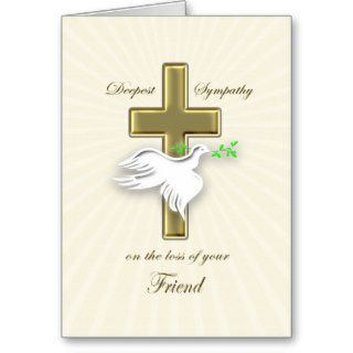 Sympathy for loss of friend cards