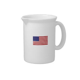 USA Flag Drink Pitcher