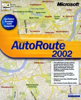 Microsoft Autoroute Euro 2002 CD W32 / Routenplaner Europa Software