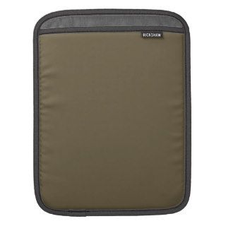 Dark Greyed Camo Army Green Khaki Color Only iPad Sleeve