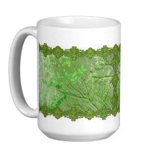 WUTHERING HEIGHTS, GHOSTLY BRANCHES SPRING GREEN MUGS