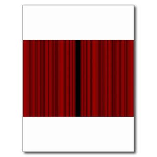 Red Curtain Post Card