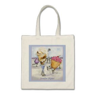 Sundae Skater Tote Bags