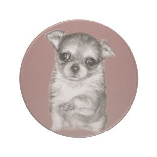 Chihuahua Painting Beverage Coaster