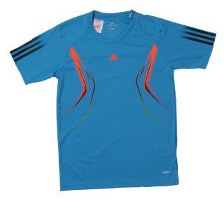 Adidas UEFA Champions League ClimaLite Jersey Young Kinder Fussball Trikots T Shirts Fußball Soccer Football Oberteile Tops UCL JSY Y blau 128 Sport & Freizeit
