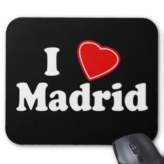 I Love Madrid Mouse Pads
