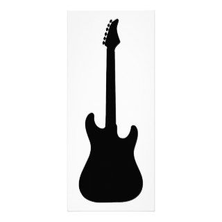 electric guitar silhouette announcement