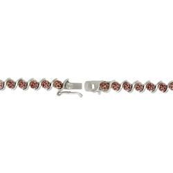 DB Designs Rose Gold over Silver Champagne Diamond 'S' Tennis Bracelet DB Designs Diamond Bracelets
