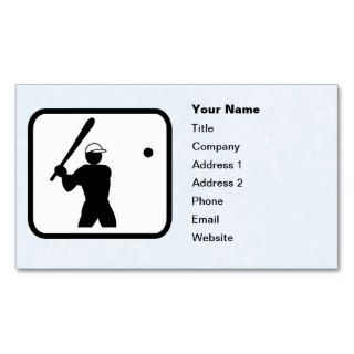 Baseball Player Logo Customizable Template Business Card